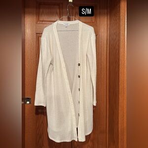 Women's Cream Cardigan Sweater